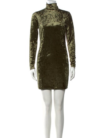 Bumpsuit Turtleneck Mini Dress