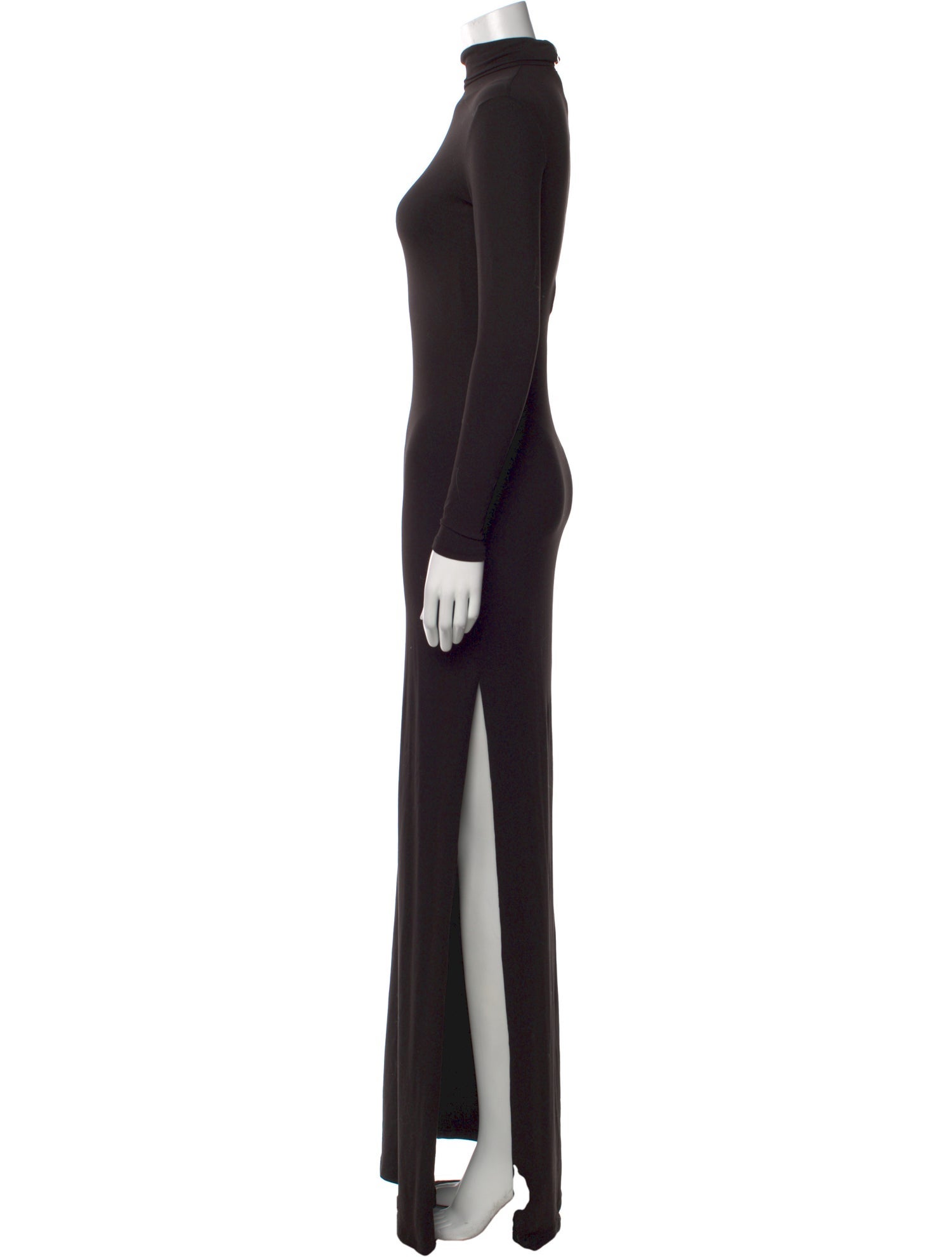 Bumpsuit Turtleneck Long Dress