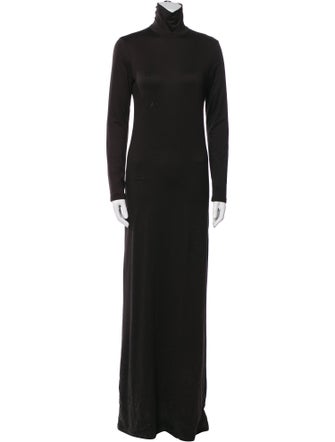 Bumpsuit Turtleneck Long Dress