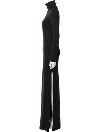 Bumpsuit Turtleneck Long Dress