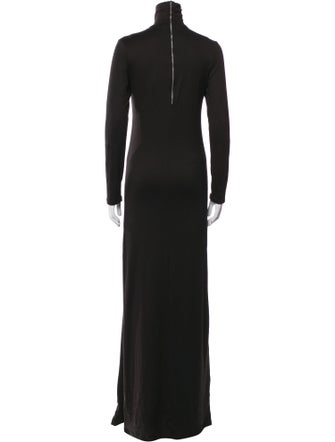 Bumpsuit Turtleneck Long Dress