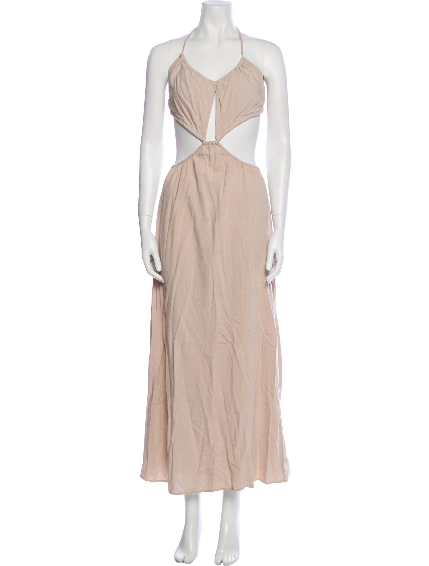 Bumpsuit Halterneck Long Dress