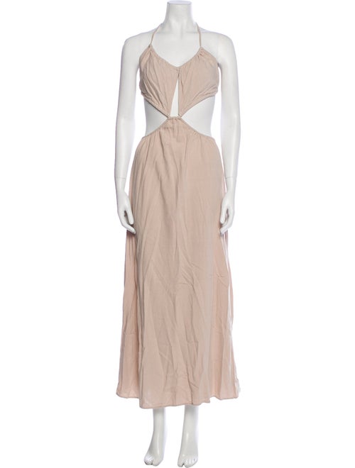 Bumpsuit Halterneck Long Dress