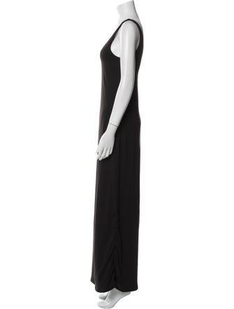 Bumpsuit Scoop Neck Long Dress