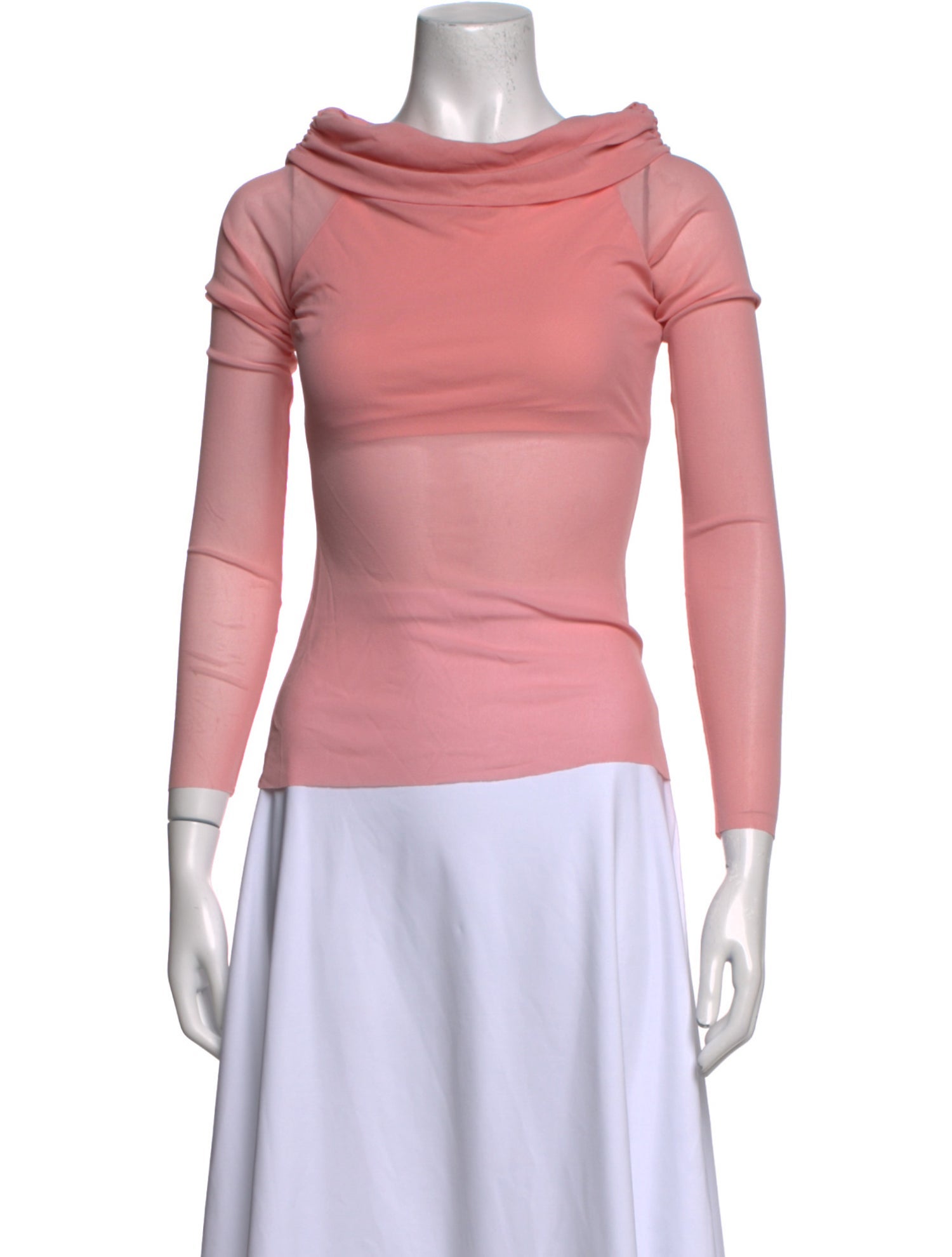 Bumpsuit Cowl Neck Three-Quarter Sleeve Top
