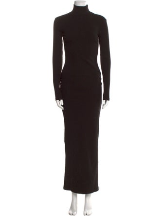 Bumpsuit Turtleneck Long Dress