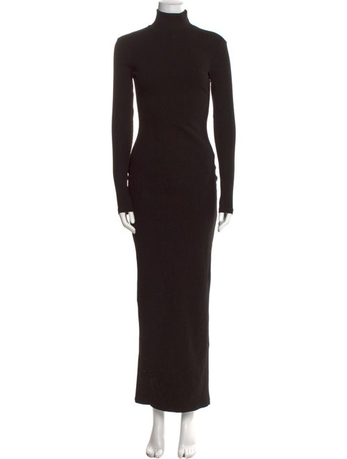 Bumpsuit Turtleneck Long Dress