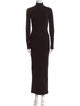 Bumpsuit Turtleneck Long Dress