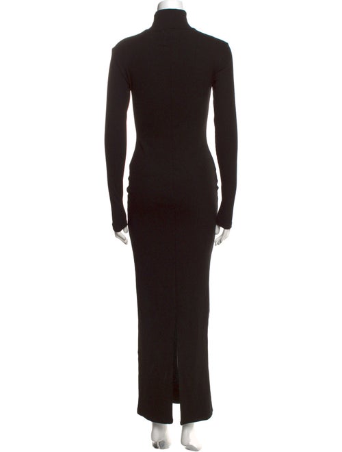 Bumpsuit Turtleneck Long Dress