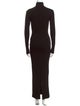 Bumpsuit Turtleneck Long Dress