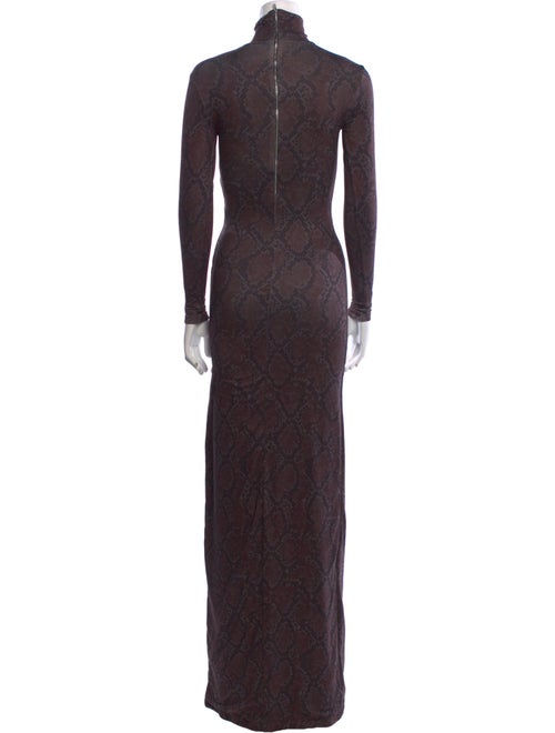 Bumpsuit Turtleneck Long Dress