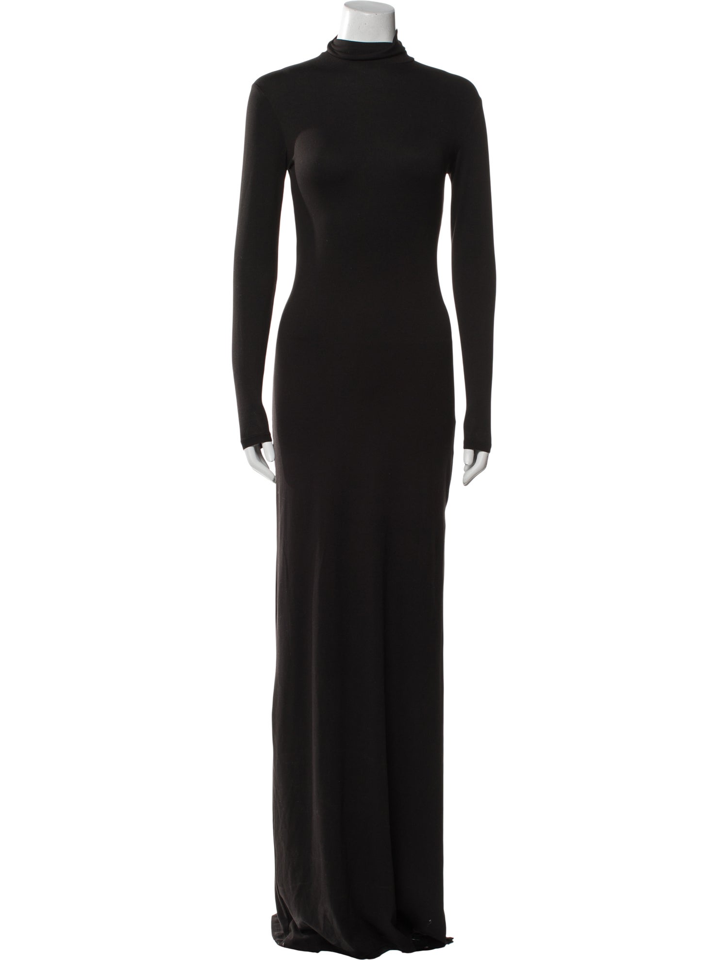 Bumpsuit Mock Neck Long Dress