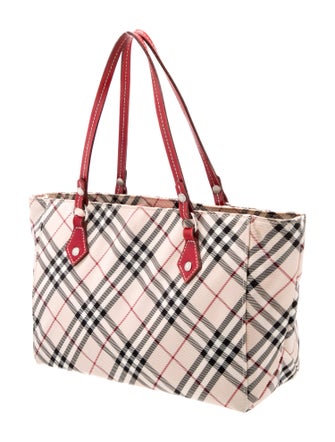 Burberry Blue Label Canvas Top Handle Bag