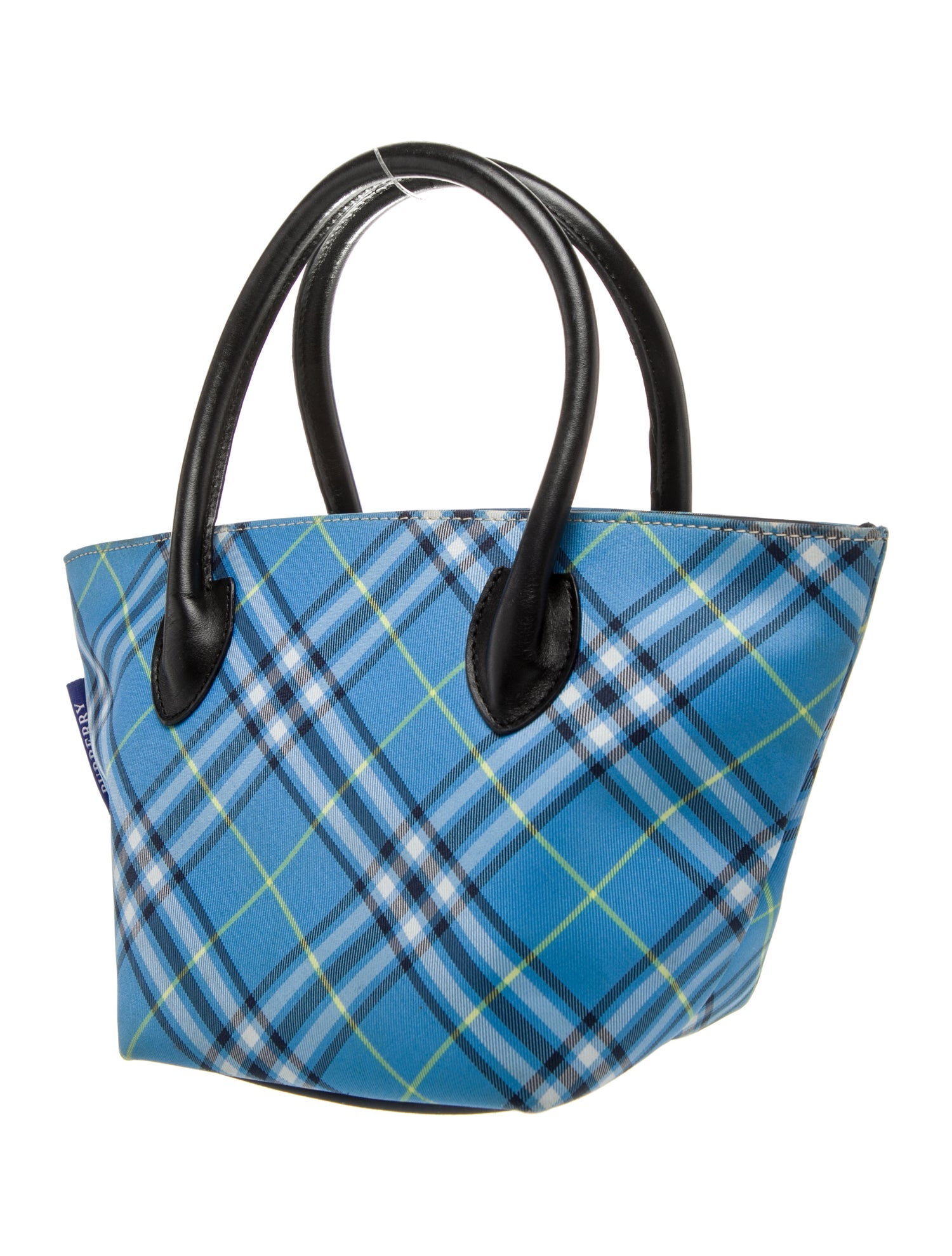 Burberry Blue Label Nova Check Top Handle Bag Mini - Blue Handle
