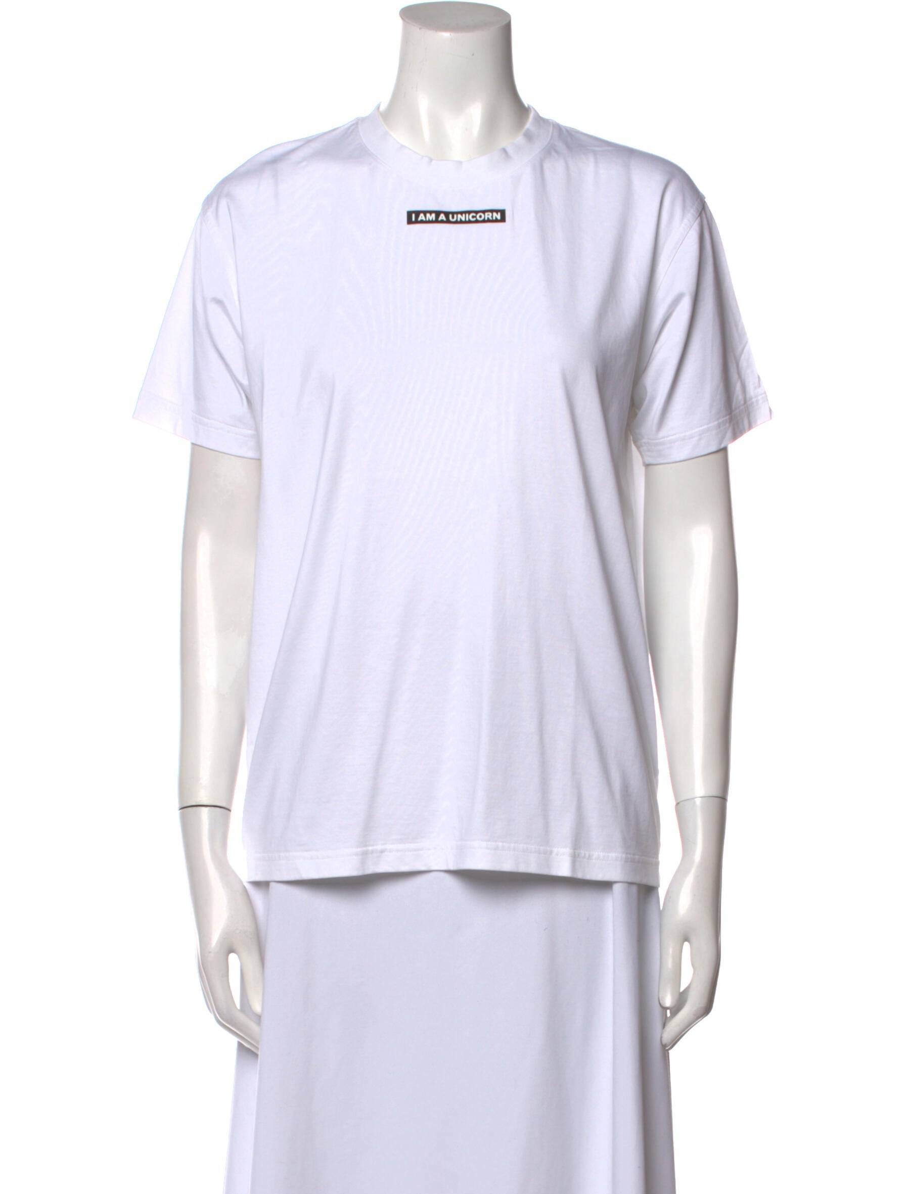 Burberry London Crew Neck Short Sleeve TShirt White Tops, Clothing WBURL115508 The RealReal
