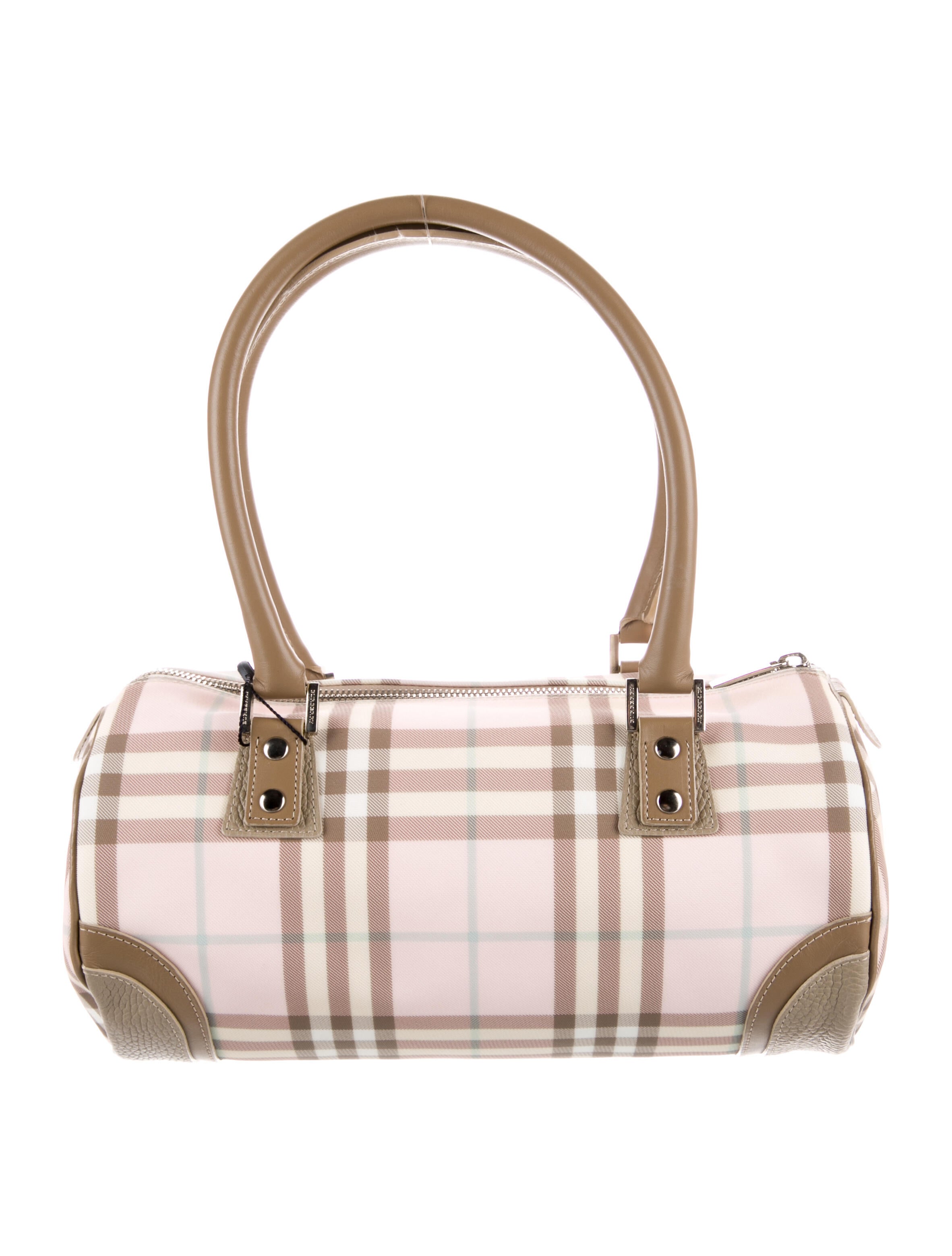 Burberry London Nova Check Shoulder Bag - Pink Shoulder Bags