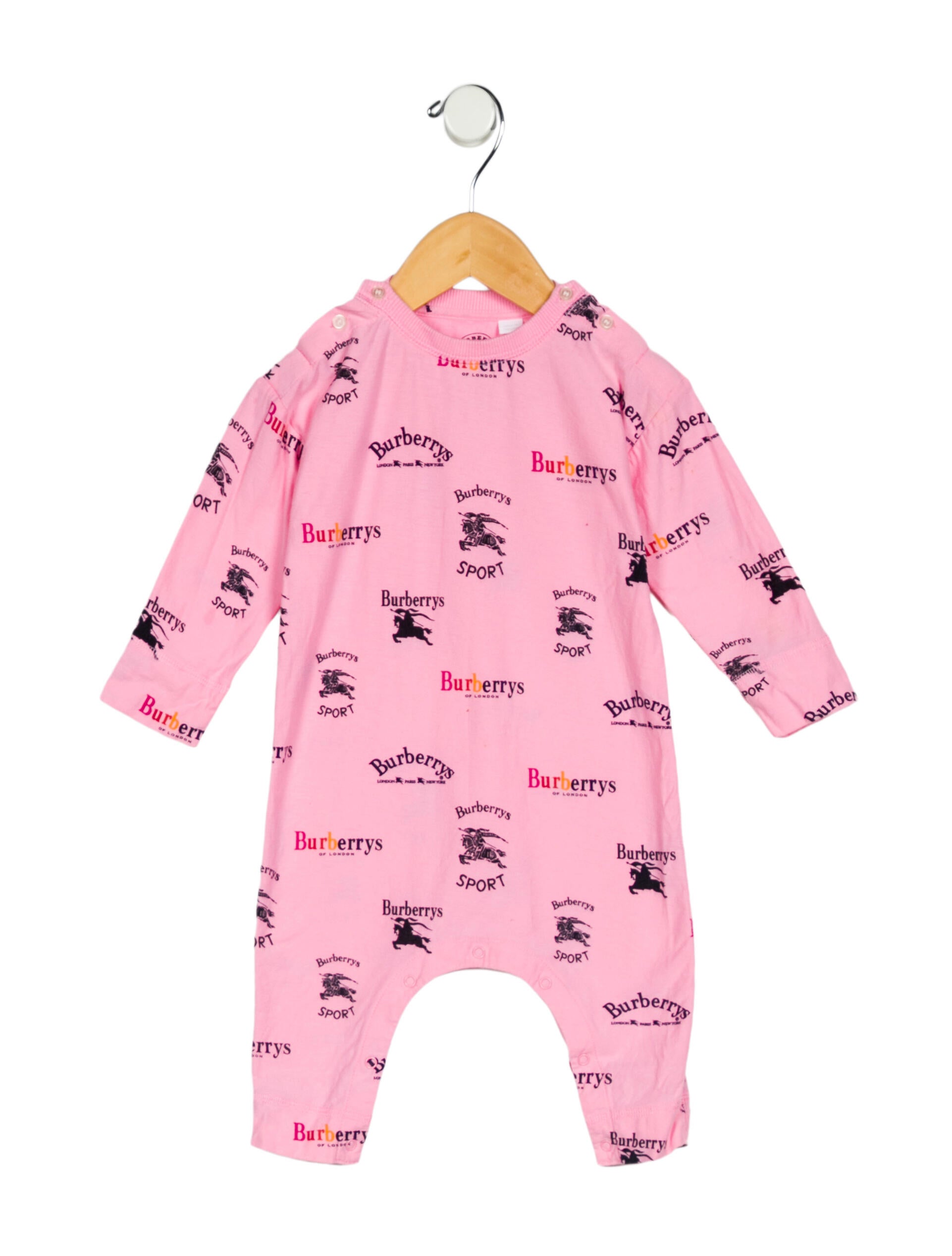 Burberry London Infant Girls' Patterned Woven One-Piece - Pink