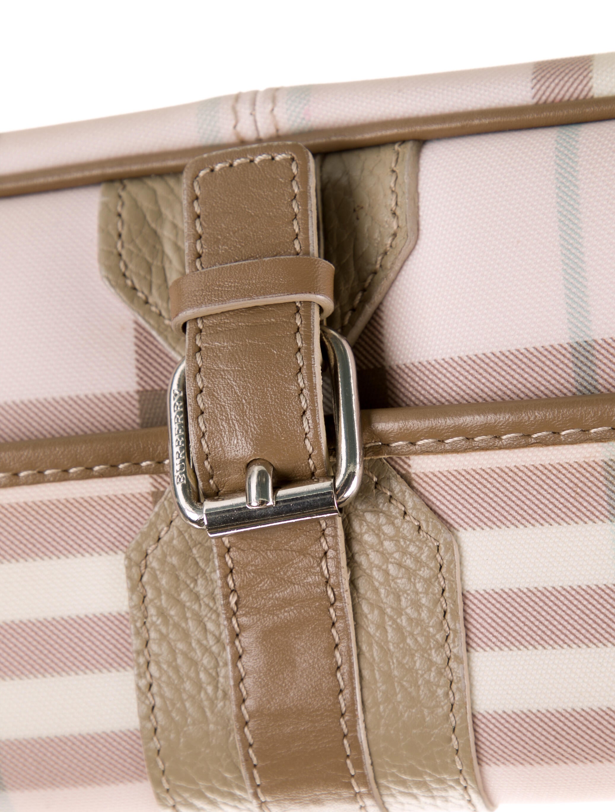 Burberry London Nova Check Convertible Wristlet Clutch w/ Strap