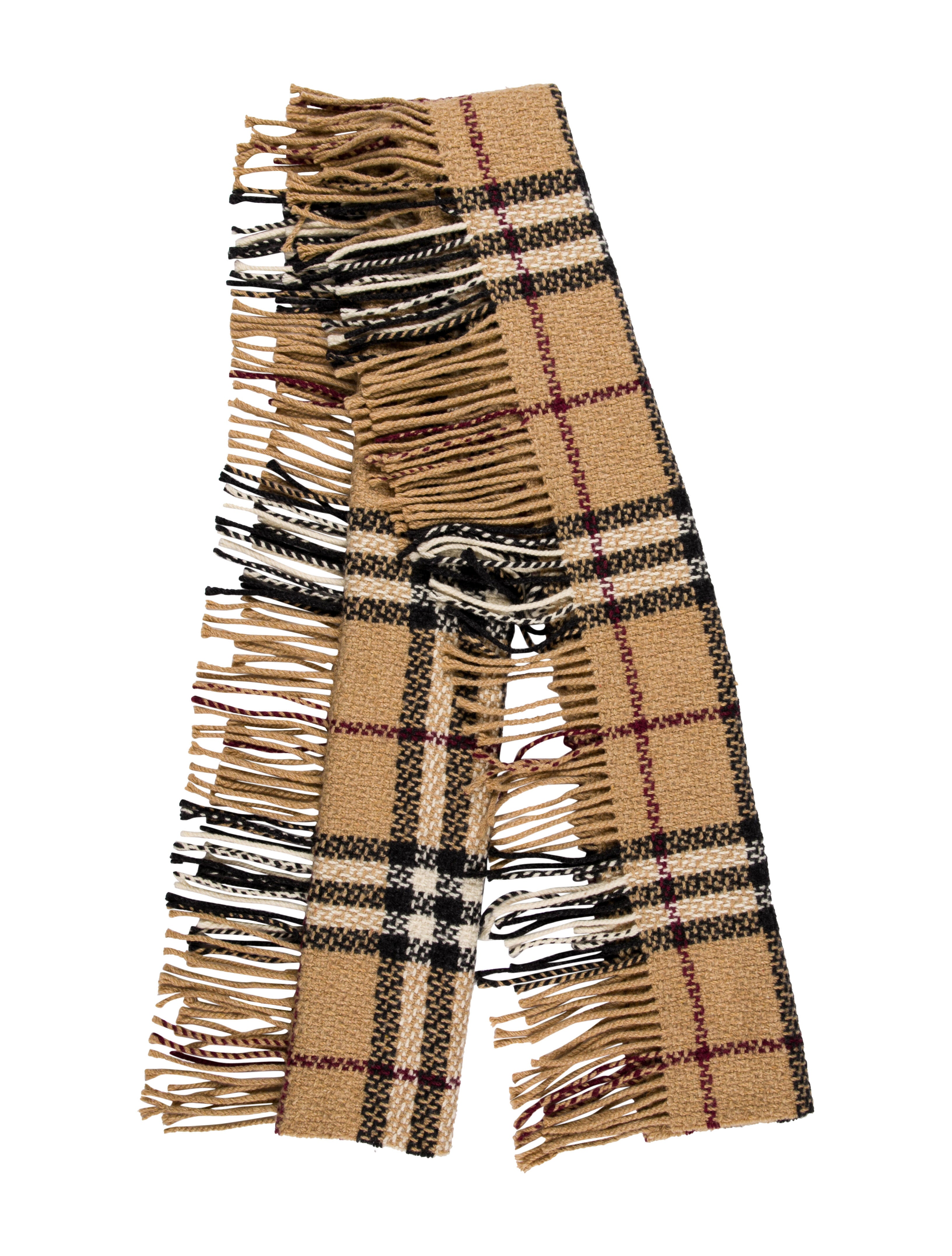 Burberry London Exploded Check Pattern Scarf - Neutrals Scarves and ...