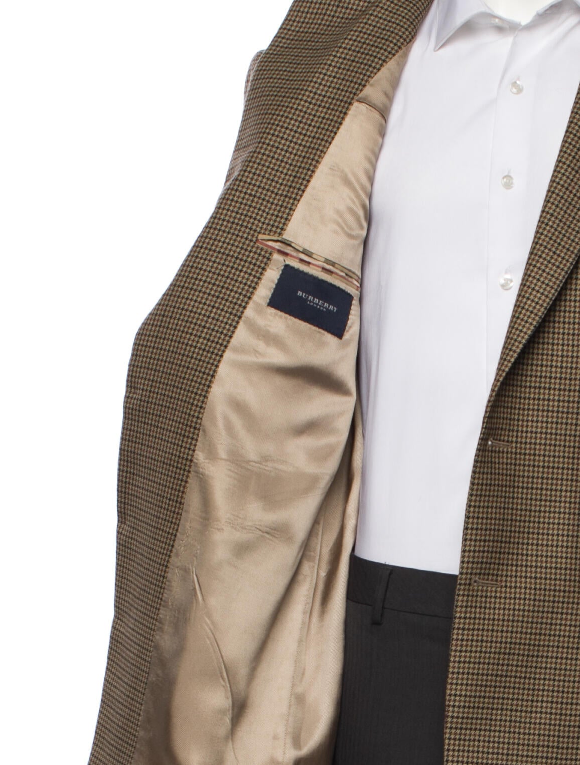 Burberry London Houndstooth Print Blazer - Suiting, Clothing