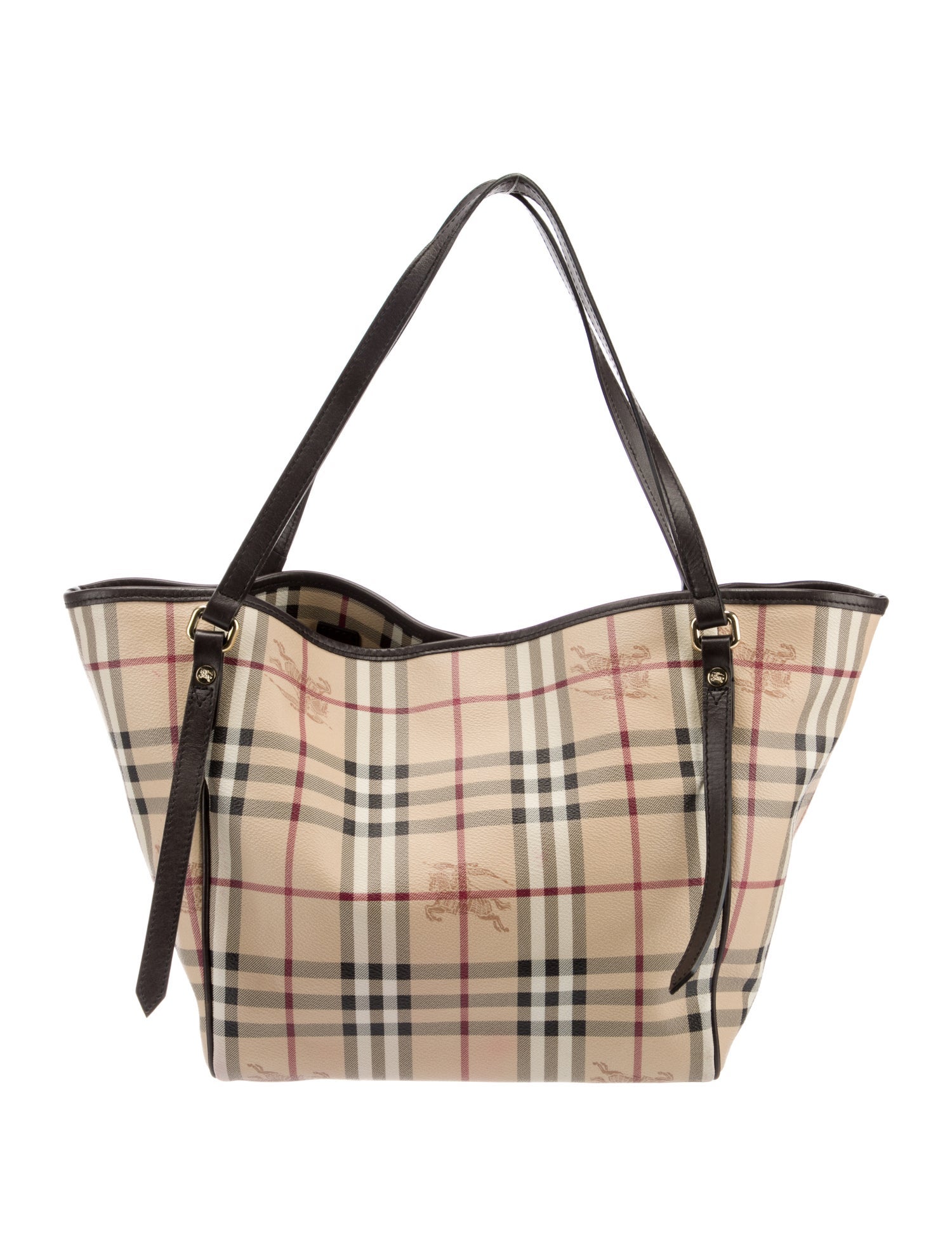 Burberry London Haymarket Tote Bag - Neutrals Totes, Handbags ...