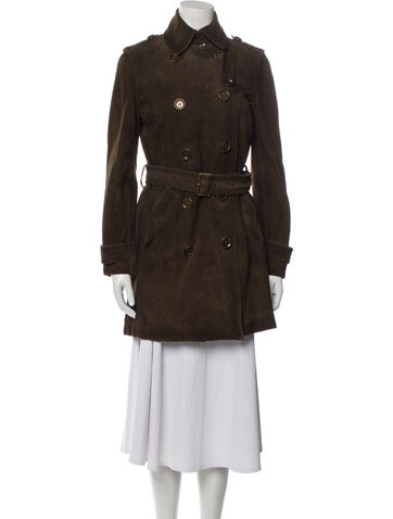 Burberry Brit Coats Goat Leather Trench Coat