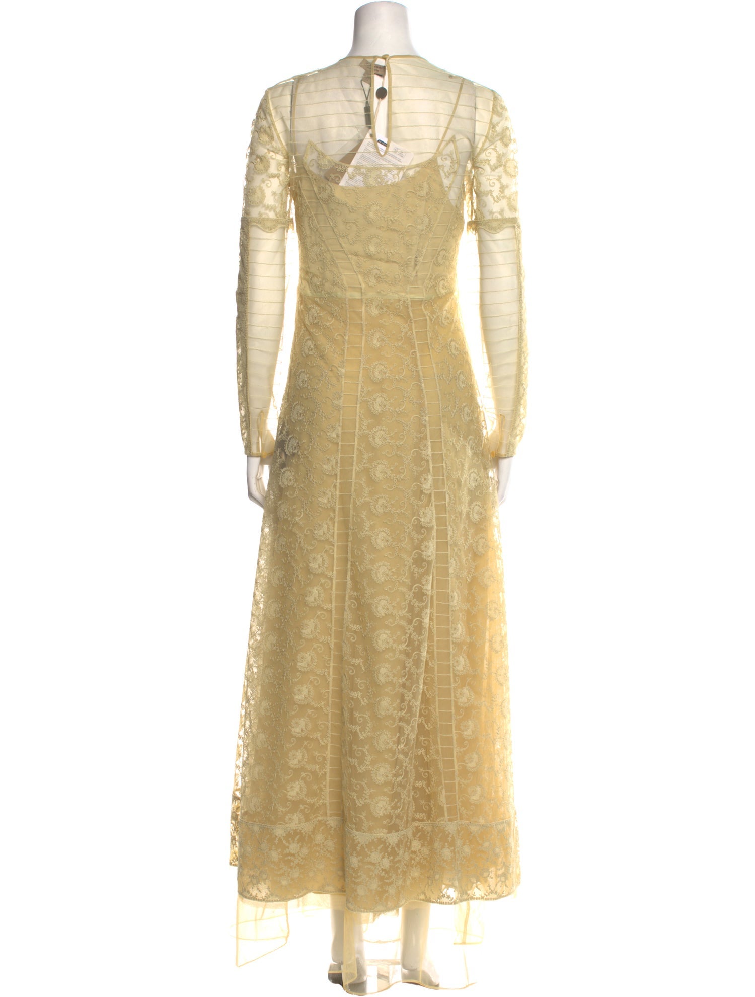 Burberry London Silk Long Dress - Yellow Dresses, Clothing - WBURL171403 |  The RealReal