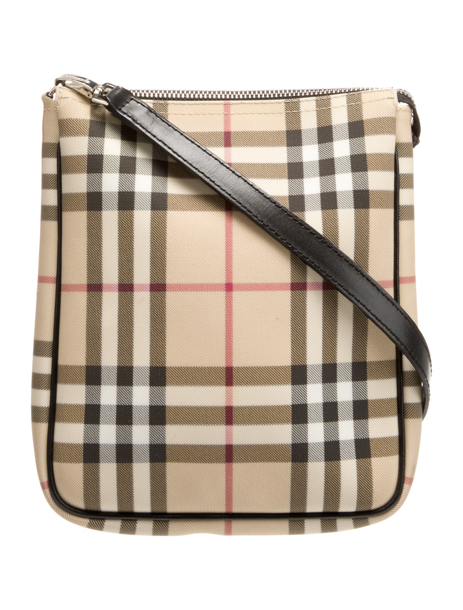 Burberry London Coated Canvas Crossbody Bag