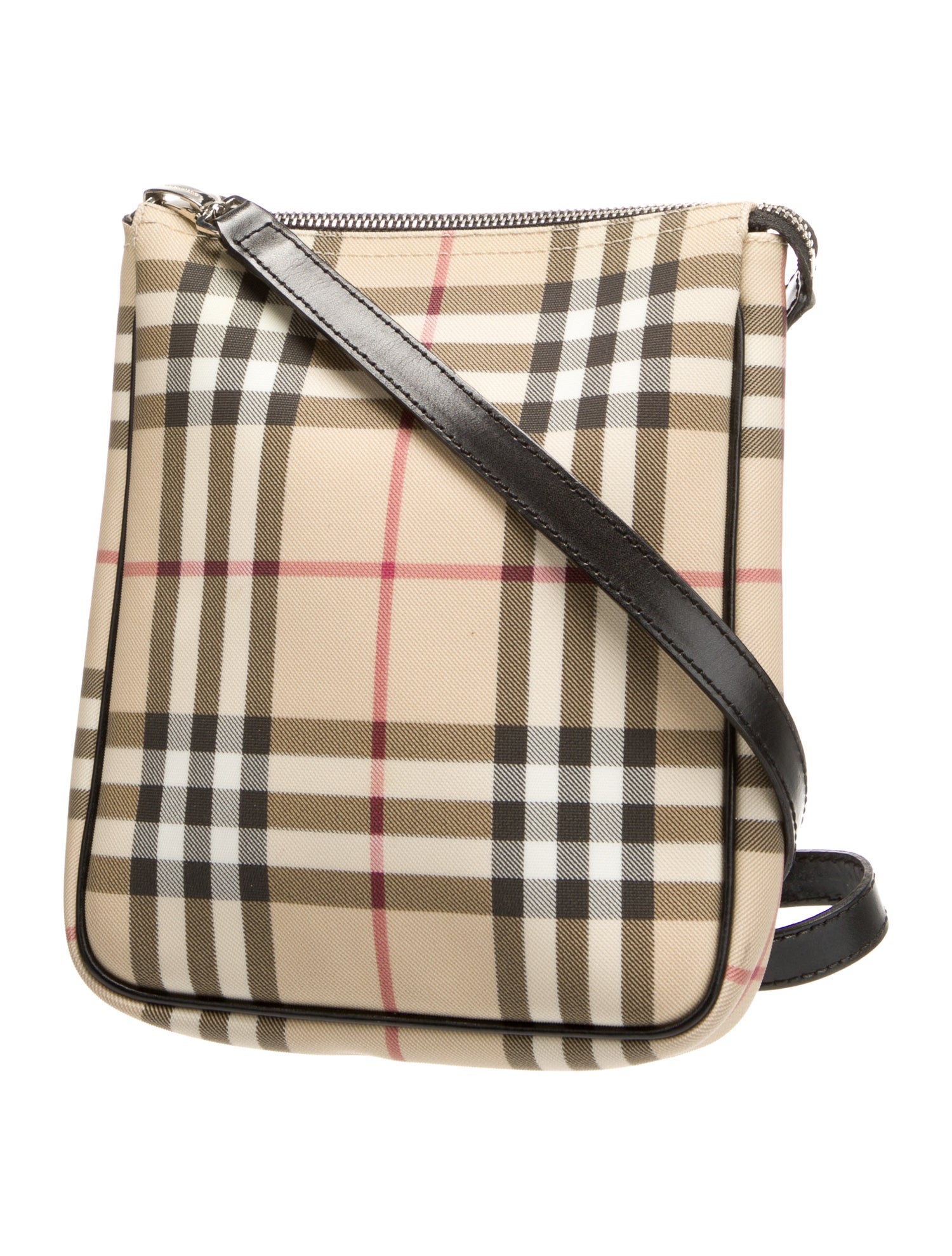 Burberry London Coated Canvas Crossbody Bag