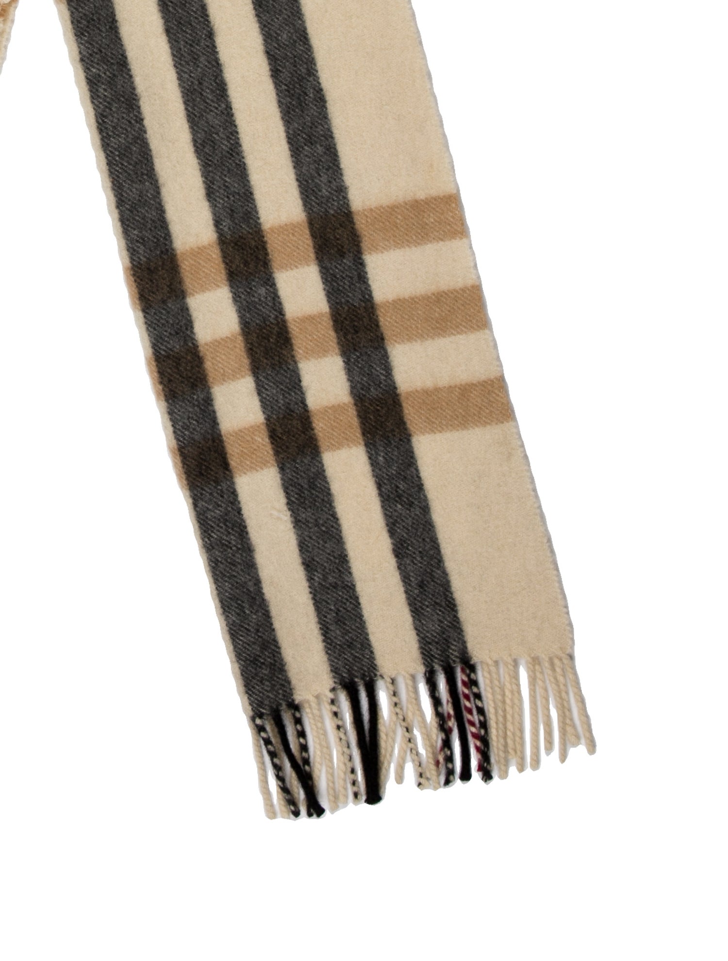 Burberry Cashmere Exploded Check Pattern Scarf - Neutrals Scarves and ...