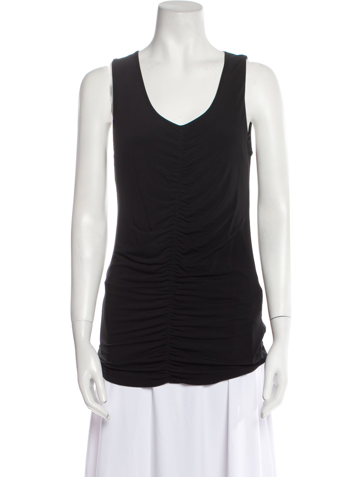 Burberry London Scoop Neck Sleeveless Top