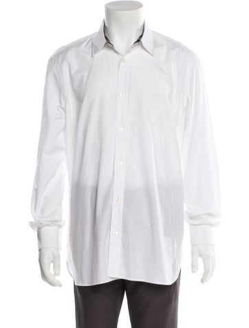 Burberry London Dress Shirts Nova Check Pattern Long Sleeve Shirt XL