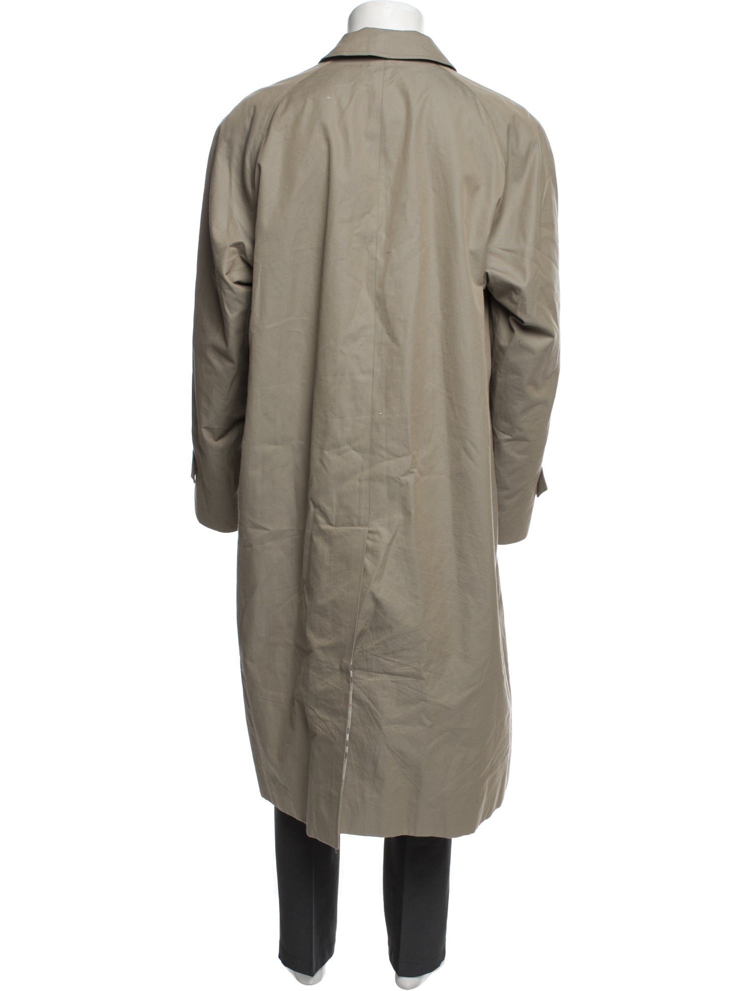 Burberry London Nova Check Pattern Trench Coat