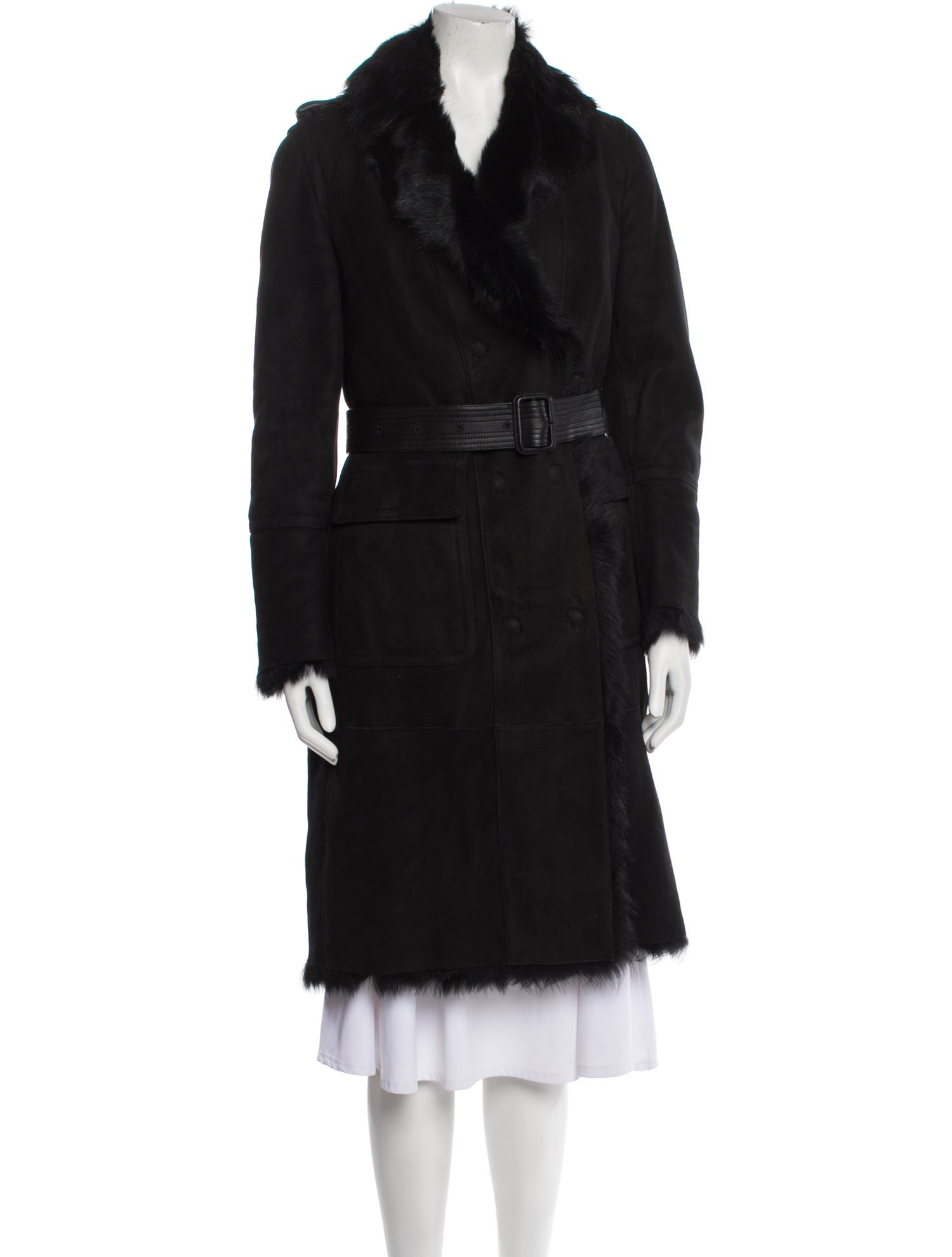 Burberry London Shearling Fur Coat