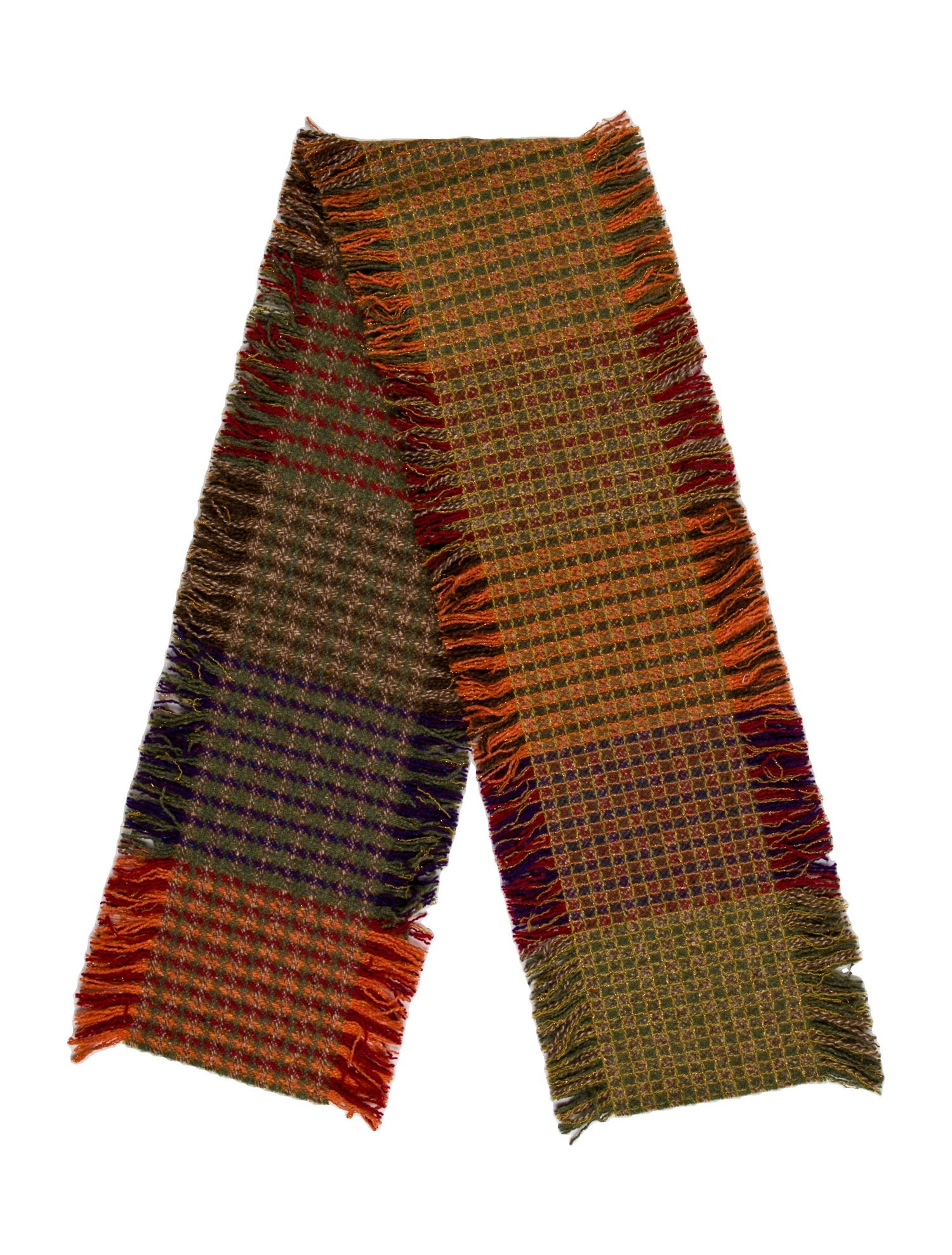 Burberry London Cashmere Plaid Print Shawl