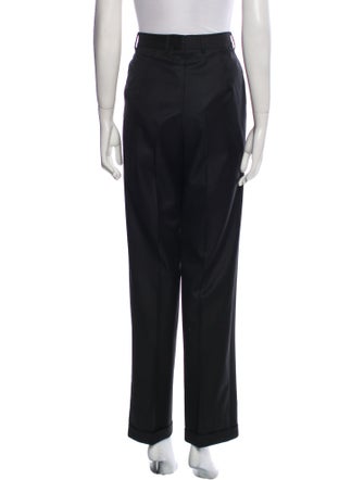 Burberry London Wool Straight Leg Pants