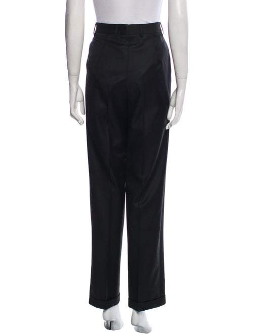 Burberry London Wool Straight Leg Pants