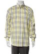 Burberry London Plaid Print Long Sleeve Dress Shirt