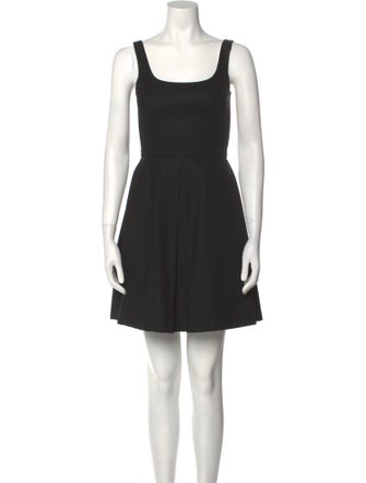 Burberry London Square Neckline Mini Dress