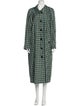Burberry Plaid Print Trench Coat