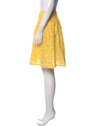 Burberry London Floral Print Knee-Length Skirt
