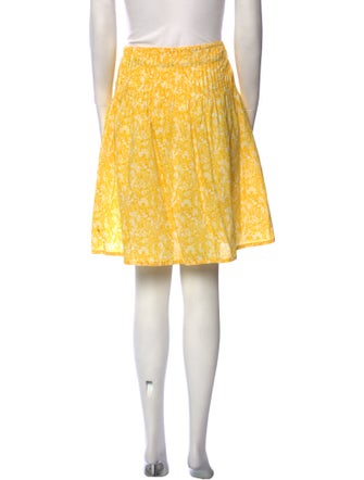 Burberry London Floral Print Knee-Length Skirt