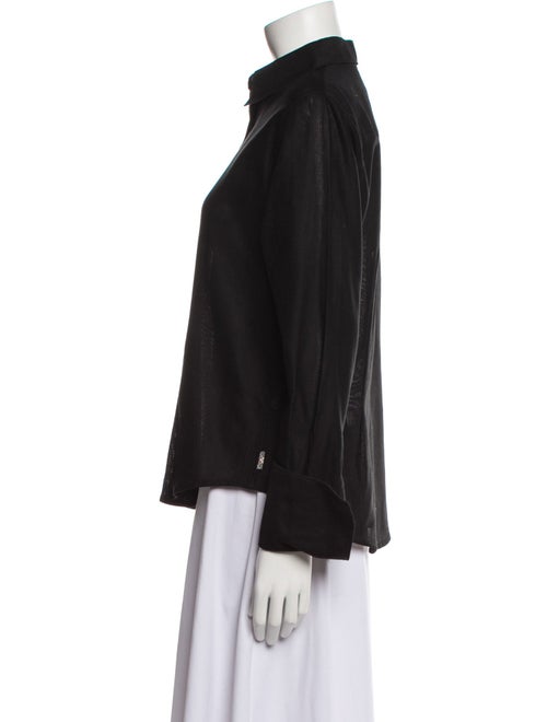 Burberry London Long Sleeve Button-Up Top