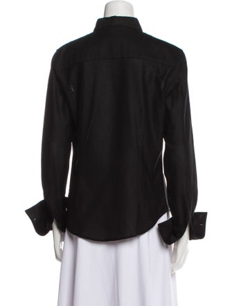 Burberry London Long Sleeve Button-Up Top