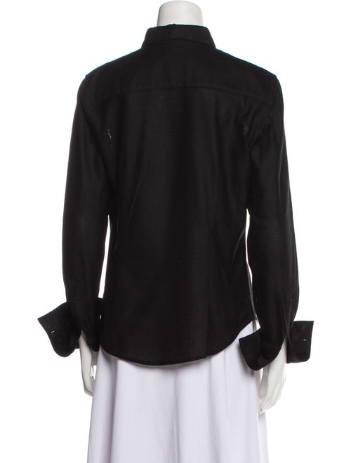 Burberry London Long Sleeve Button-Up Top