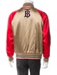Burberry Colorblock Pattern Bomber Jacket