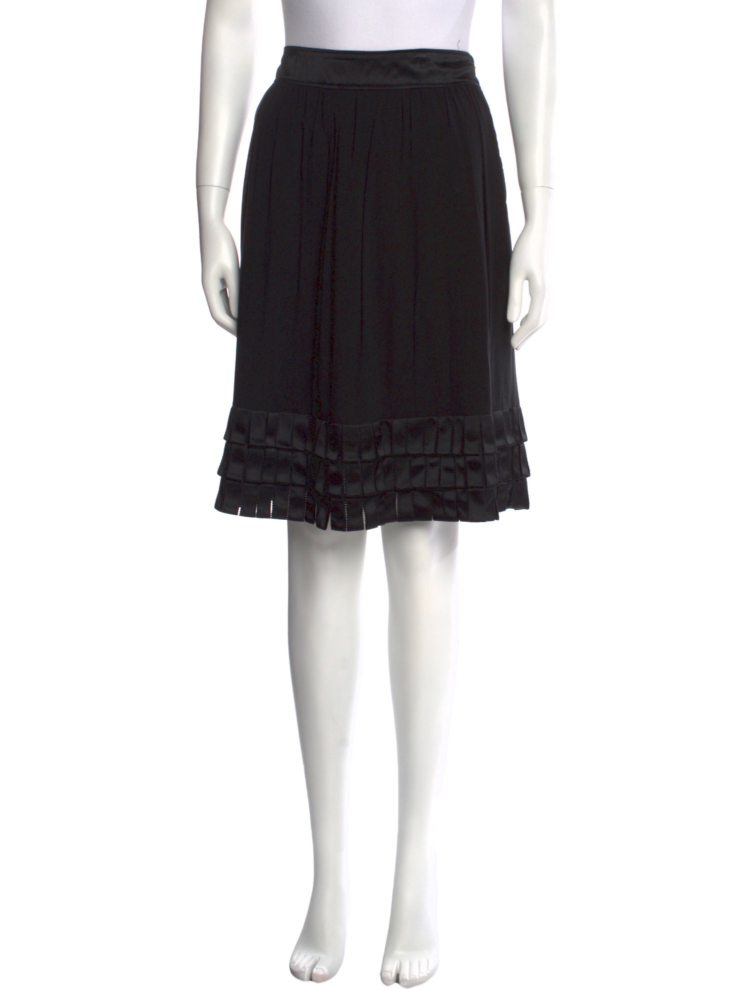 Burberry London Silk Knee-Length Skirt