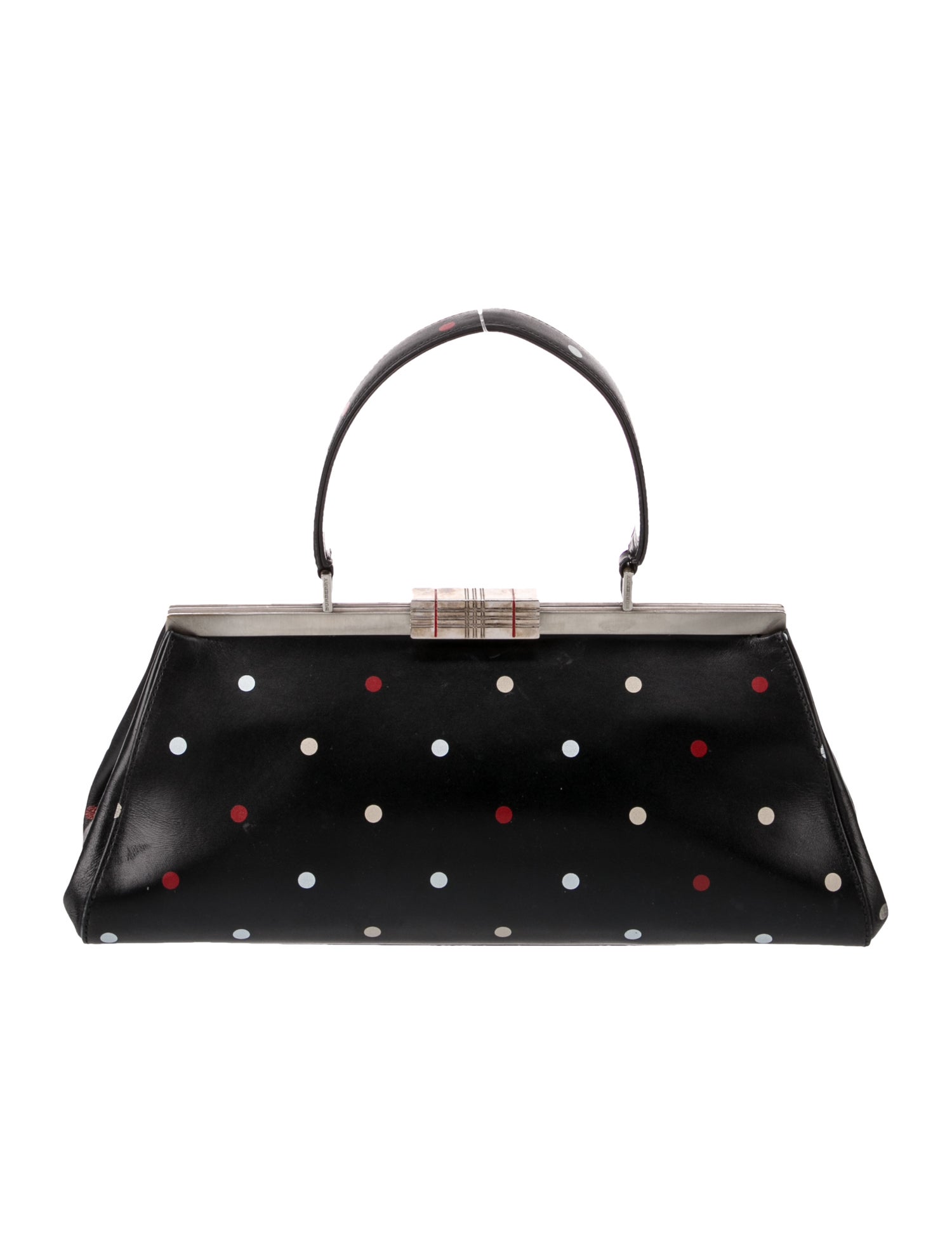 Burberry London Leather Top Handle Bag