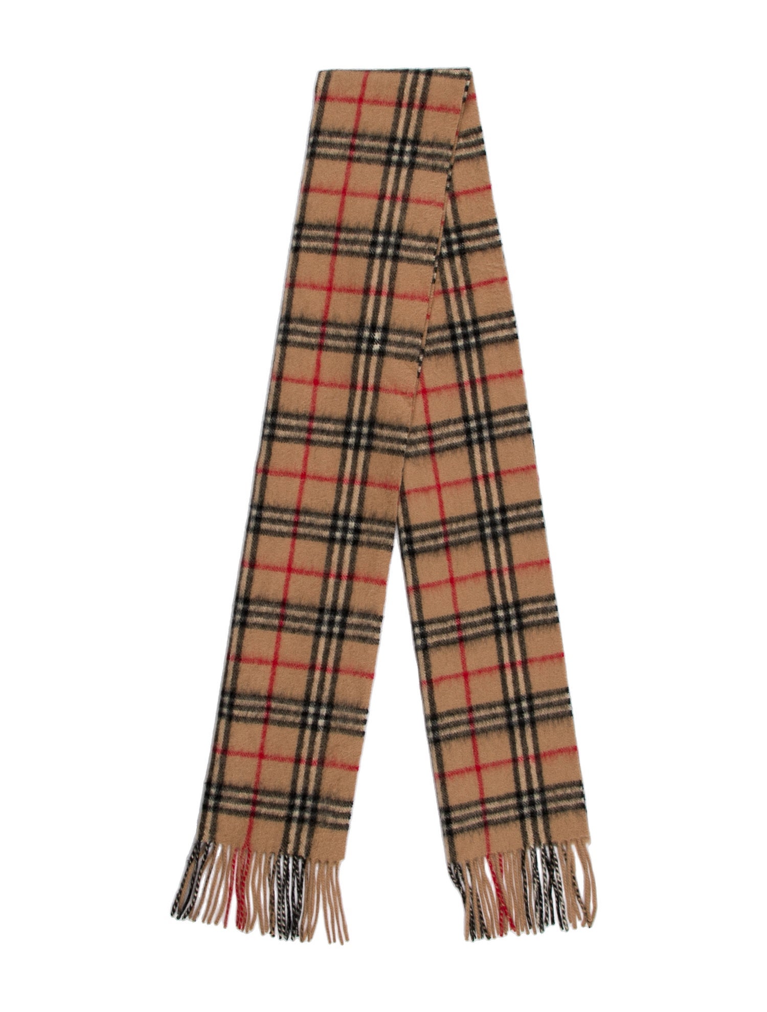 Burberry London Lambswool Nova Check Pattern Scarf