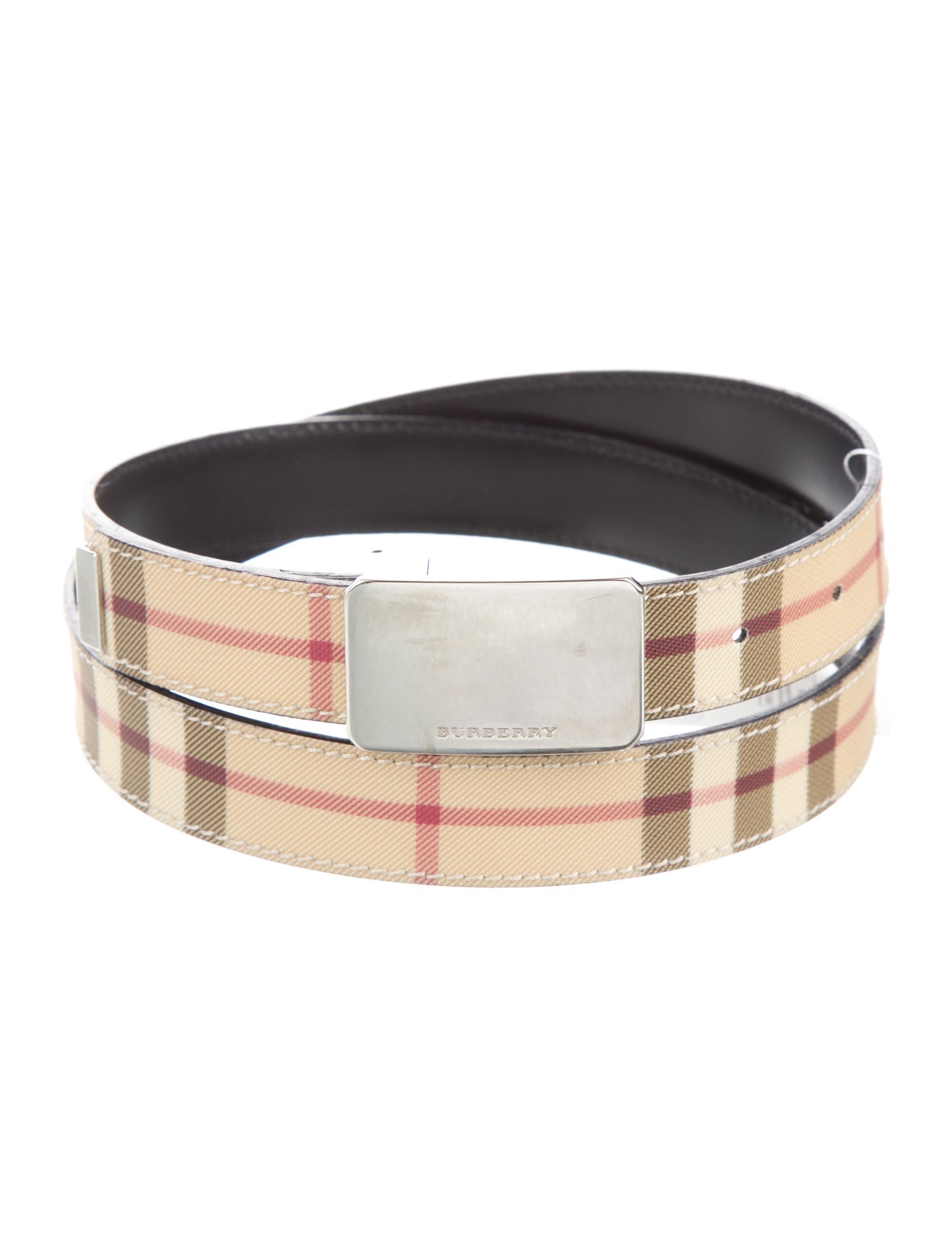 Burberry London 485292 Nova Check Pattern Belt